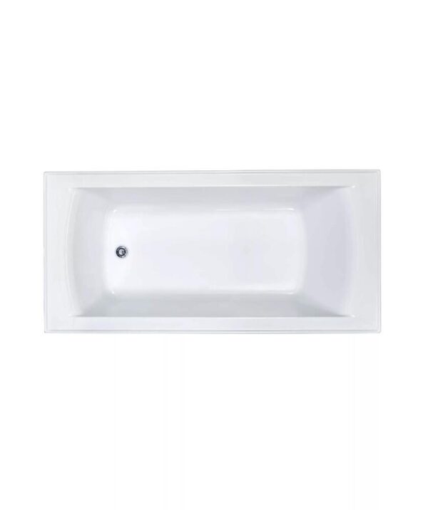 Plati 130 Freestanding Bath BTW 1700 White With Overflow