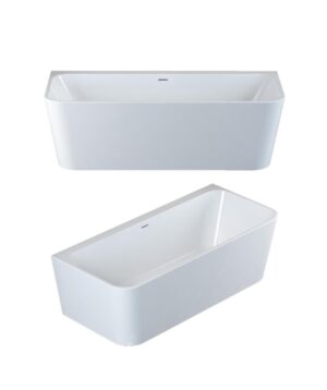 Plati 135 Bath Back To Wall 1500 Gloss White