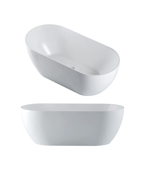 Arko 120 Freestanding Bath 1500mm NO Overflow Matte White