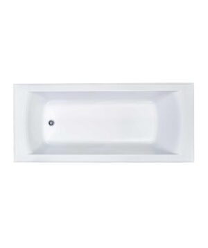 Syros 103 Select Inset Bath 1525 White with Overflow