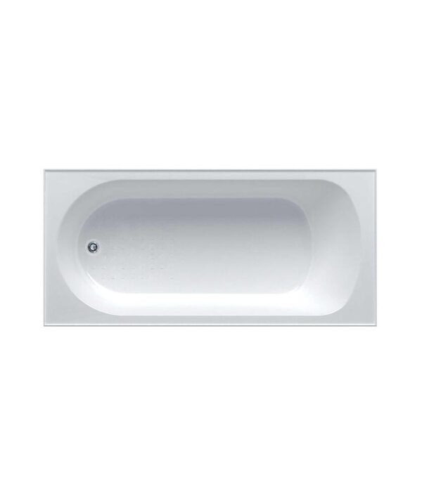 Chios 102 Inset Bath 1800 White with Overflow