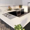 Fiori Kitchen Mixer Gooseneck Swivel Chrome - Image 3