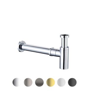 Bottle Trap 001 Round Wall Exit 40mm Matte White