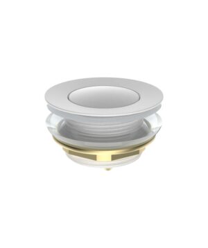Pop-Out Bath Waste 40mm With Overflow White Gloss