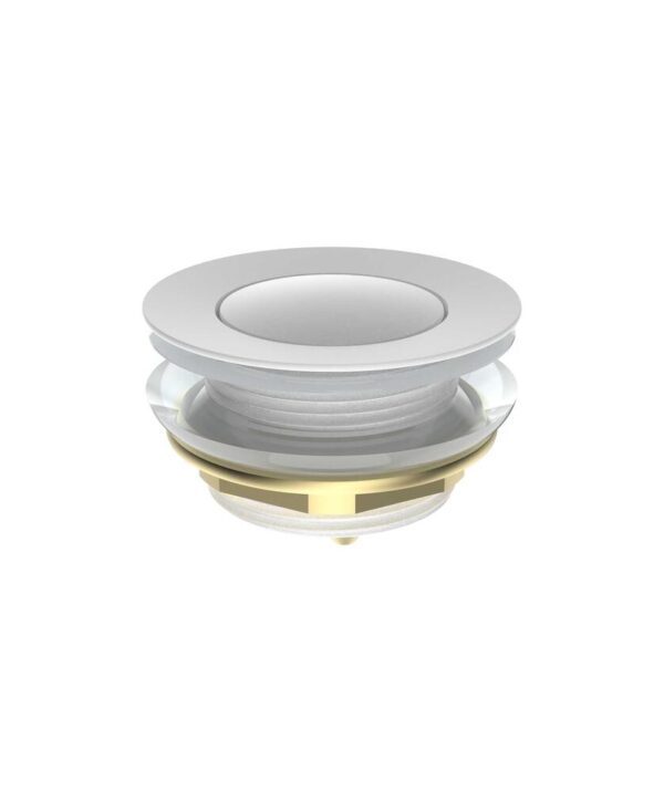 Pop-Out Bath Waste 40mm With Overflow White Gloss