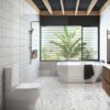 Limni Wall Faced Toilet Suite Cleanflush Soft Close Classic Seat - Image 2