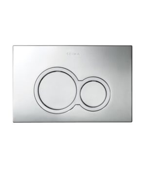 Inwall Series 100 Round Flush Plate Pneumatic Chrome