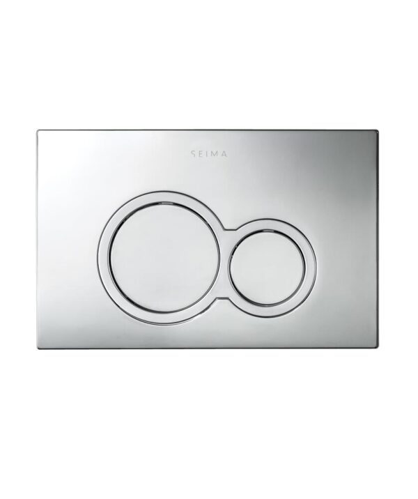 Inwall Series 100 Round Flush Plate Pneumatic Chrome