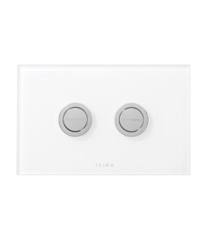 Inwall Series 200 Round Flush Plate White Glass
