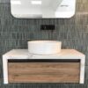 Syros 012 Ceramic Basin Above Counter 405mm 0TH NOF White - Image 2