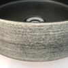 Arko Ceramic Basin Above Counter 355mm 0TH NOF Matte BlackTextured - Image 2