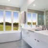 Kyra 210 Ceramic Basin Semi Recessed 440x480mm 1TH OF White - Image 2