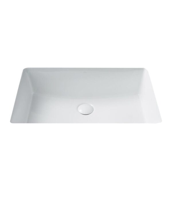 Plati 204 Ceramic Basin Undermount 550x350mm 0TH OF White