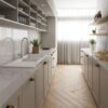 Oros 1160 Arqstone Sink 1.75 Bowl 1160x500mm 1TH OF LH Drainer White - Image 2