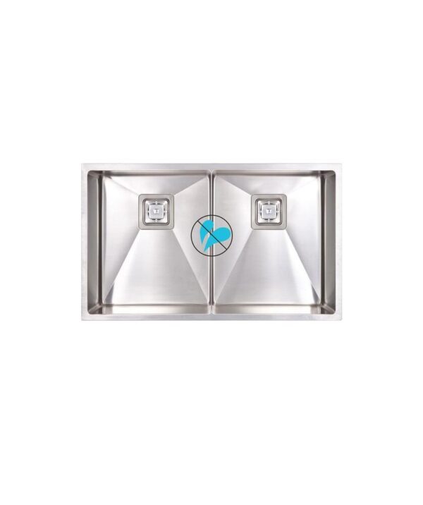 Tetra 750 Sink Blade Double Bowl 750x450mm 0TH Satin S/S