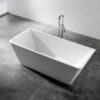 Noosa Back To Wall Freestanding Bath 1700mm White - Image 2