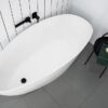 Tranquil Freestanding Bath 1560mm Solid White - Image 2