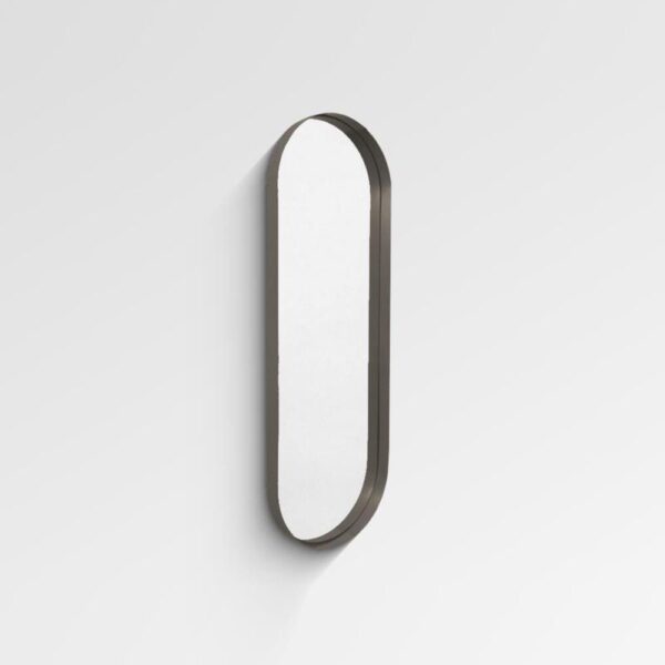 Element Oval Mirror 100x50cm Gun Metal Trim