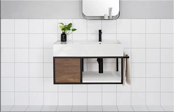 Antonio 800 Vanity Wall Hung Right Hand Bowl