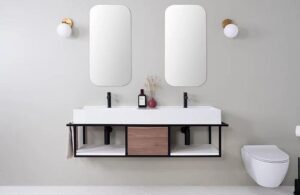 Antonio 1400 Vanity Wall Hung Double Bowl
