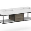 Antonio 1400 Vanity Wall Hung Double Bowl - Image 3