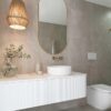 Waverley 1500 AD Wall Hung Vanity Double Bowl Cherry PieTop - Image 3