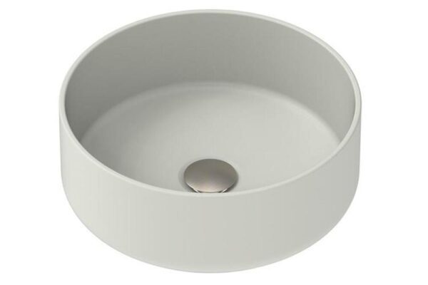 Margot Round Above Counter Basin 360 Matte Concrete Ceramic