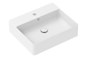 Jack Above Counter Basin 1TH Matte White Ceramic