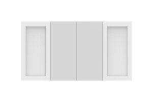 London Shaving Cabinet 1500x814 4 Door Double