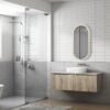 Calder 1200 Wall Hung Vanity With Snow Flat Stone Top - Image 4