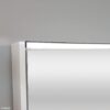 LED Mirror Cabinet With Shelf 900mm Satin White Side Panels & Shelf - Image 2