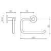 Round Toilet Roll Holder Matte Black - Image 2