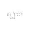 Round Robe Hook Chrome - Image 2