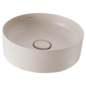 Venezia Round Counter Top Basin 390mm Sand/Ceramic Waste Cover