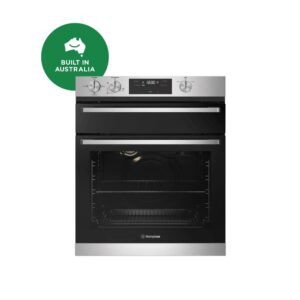 Gas Oven Built-In 60cm Fan Forced 3 Multifunction Seperate Grill Knob Controls S/S NG