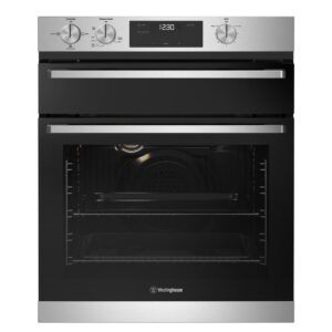 Gas Oven Built-In 60cm Fan Forced 3 Multifunction Seperate Grill Knob Controls S/S
