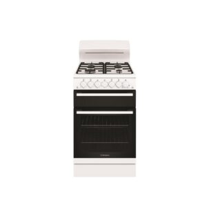 Gas Cooker 54cm Conventional Oven Seperate Grill 4 Burner Gas Hob White NG