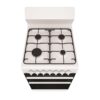 Gas Cooker 54cm Conventional Oven Seperate Grill 4 Burner Gas Hob White NG - Image 3