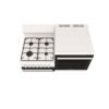 Gas Cooker Elevated 108cm RH Fan Forced Oven Seperate Grill 4 Burner Gas Hob White NG - Image 3