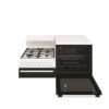 Gas Cooker Elevated 108cm RH Fan Forced Oven Seperate Grill 4 Burner Gas Hob White NG - Image 4