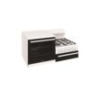 Gas Cooker Elevated 108cm LH Fan Forced Oven Seperate Grill 4 Burner Gas Hob White NG - Image 2