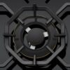 Gas Cooktop 60cm 3 Burner Inc Wok Black Ceramic Glass - Image 4