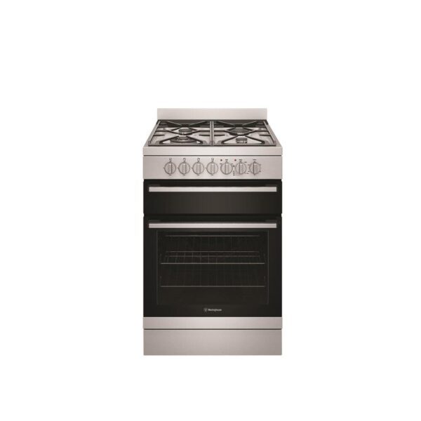 Dual Fuel Upright Cooker 60cm Seperate Grill 4 Burner Gas Hob With Wok S/S