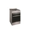 Dual Fuel Upright Cooker 60cm Seperate Grill 4 Burner Gas Hob With Wok S/S - Image 2