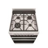 Dual Fuel Upright Cooker 60cm Seperate Grill 4 Burner Gas Hob With Wok S/S - Image 3