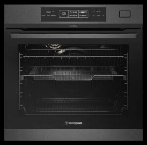 Electric Oven Built-In 60cm Pyrolytic 14 Multifunction Touch Controls + AirFry Dark S/S
