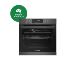 Electric Oven 60cm Pyrolytic 10 M/F Knob Controls+AirFry+Steam Dark S/S