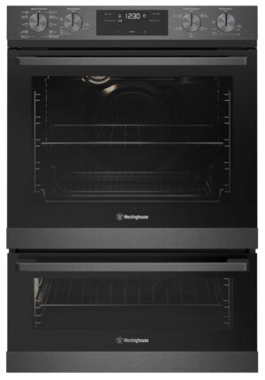 Electric Oven Duo 60cm Pyrolytic 10/5 M/F Knob Controls + AirFry S/S