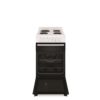 Electric Upright Cooker 54cm Seperate Grill 4 Zone Solid Cooktop White - Image 4