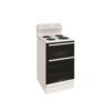 Electric Upright Cooker 54cm Seperate Grill 4 Zone Coil Cooktop White - Image 2